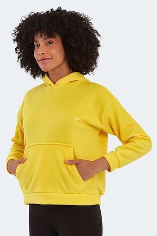 Slazenger Sassa 2 Li Set Kadın Kapüşonlu Cepli Sweatshırt Sarı - Fuşya