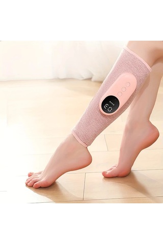 Dashanshop Pembe 1 Takım Bacak Diz Masajörü Otomatik Masaj Isıtma Usb Şarj Taşınabilir Rahatlatıcı Pembe