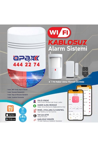 Bgr-12 Wıfı Kablosuz Siren Alarm Sistemi Mobil Uygulamalı
