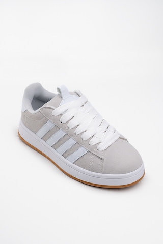 Bartrobel Kadın Süet Gri Spor Ayakkabı Sneaker