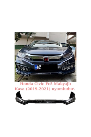 Honda Civic Fc5 Makyajlı Kasa 2019-2021 Ön Ek (Plastik) BOYASIZ