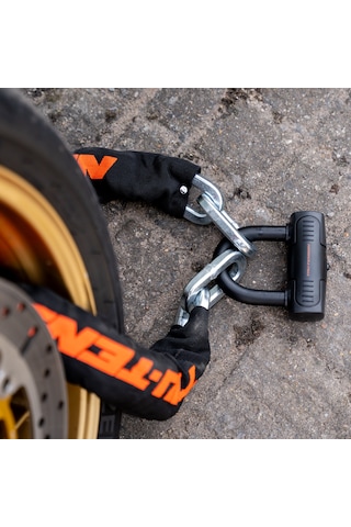 "tru-tension Heavy Duty Motorcycle Chain & Lock - 1.5m X 12mm Yüksek Güvenlikli Motosiklet Kilidi "