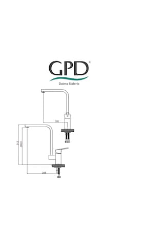Gpd Ritmo MTE85 Tek Gövde  Eviye Bataryası