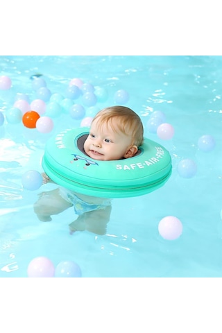 Mambobaby Boyun Destekli Yüzme Simidi - Yeşil