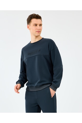 Skechers M Crewneck Sweatshirt Erkek Siyah Sweatshirt S2520229-3817 Siyah