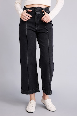 Defacto Dikiş Detaylı Culotte Yüksek Bel Jean Pantolon I1926ax26aunm36 Antrasit-nm36