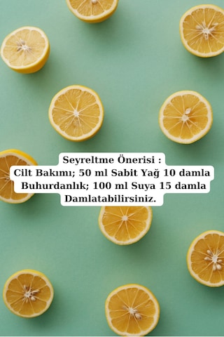 Limon Yağı 10 Ml - %100 Seyreltilmemiş, Doğal Uçucu Yağı 20 ML