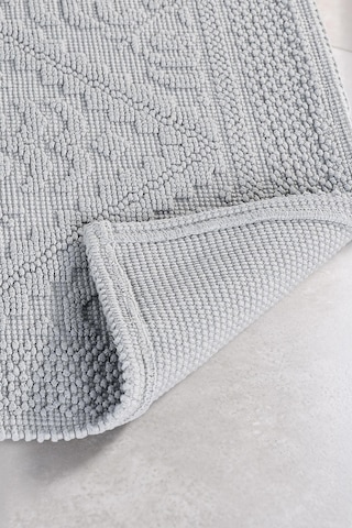 Soley Violeta 2'li Banyo Paspas Seti Kaymaz Taban %100 Pamuk 60x100 - 50x60 Cm Gri