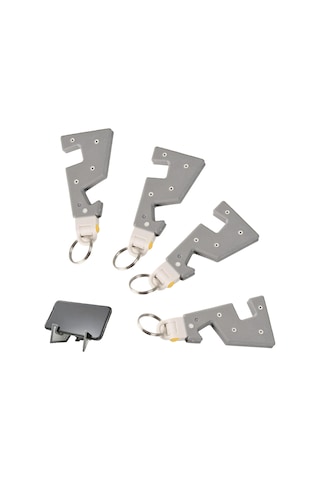 Konesam Abs Malzeme Foldable Telefon Desteği, Taşınabilir Anahtar Zinciri İle, Masaüstü Ve Seyahat İçin Uygun, 4 Adet Paket