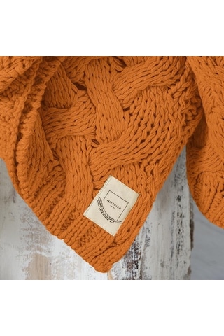 Serenita Saç Örgü Triko Tv Battaniyesi Throw Koltuk Şalı (538861623)-110X160