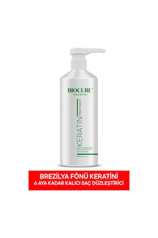 Biocure Kıvırcık Dalgalı Ve Hacimli Saçlar için Saç Düzleştirici Brezilya Fönü Keratini 500 ML