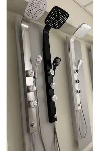 Sam Banyo Elmas Duş Seti Beyaz