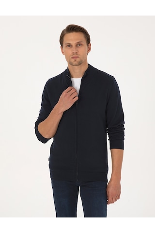 Pierre Cardin Erkek Lacivert Hırka Triko 50317409-vr033 Lacivert