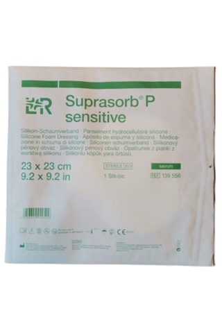 LR Suprasorb P Sensitive Sacrum Silikon Köpük Örtü 23 x 23 CM