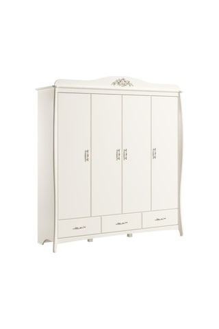 Meltem Kids Prestij Krem Genç Odası Dört Kapılı Dolap
