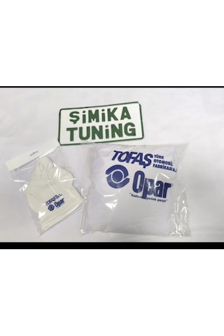 Tofaş Beyaz Opar Ön Arka Kılıf 4 Parça Arka Logolu Vites Polar li 1 Takım