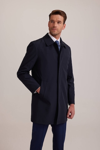 Erkek Lacivert Regular Fit Pardesü İçi Çıkmalı Lacivert