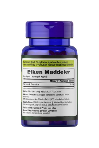 Puritan's Pride Odorless Garlic Extract 100 Kapsül