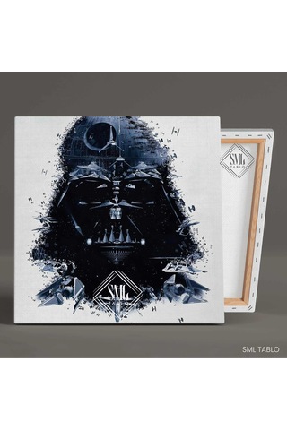 Star Wars Darth Vader Ve Uzay Gemileri Kanvas Tablo 40 X 40 Cm