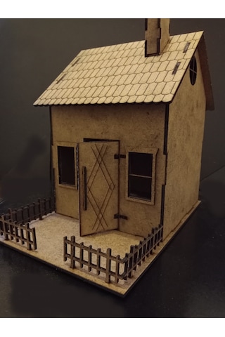 TLR hobi Tlrhobi Bahçeli Ev Ahşap Maket