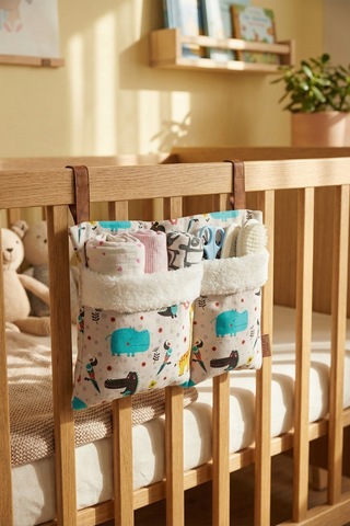 Pratik Askılı Organizer Bebek Arabası Beşik Kenar Fluffy Organizer Animal