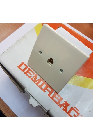 Dmr Demirbağ Soketli Tlf Prizi Rj11 Nümeris Telefon Prizi 1 Adet
