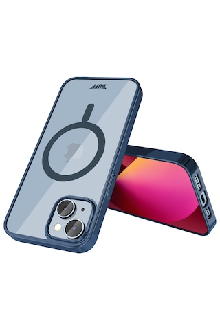 Buff İphone 13 Uyumlu Magsafe Slim Fit Kılıf Dark Blue