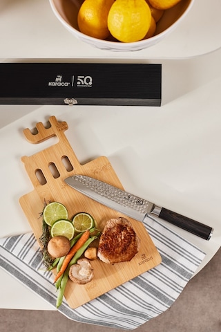 Karaca 50. Yıl İmza Koleksiyonu x Damascus Santoku Bıçağı