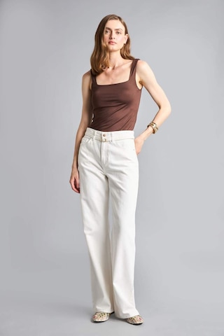 Defacto Kare Yaka Kahverengi Bodysuit H3888ax26smbn341 Kahve-bn341