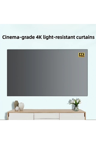 Willowhaven 2024 Premium Fiberglass Ev Sineması 4k Hd Katlanır Projektör Perdesi