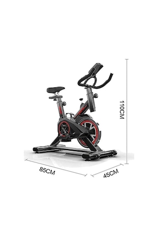 Slim Kondisyon Bisikleti Spinning Bike Egzersiz Aleti Siyah