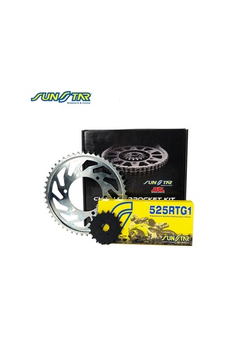 Zincir Dişli Seti Trıumph Thruxton 865cc Zincir: Sunstar 525rtg1 Gold-104 Ön: Jt 18t Arka: Sunstar 43t 2004-2015