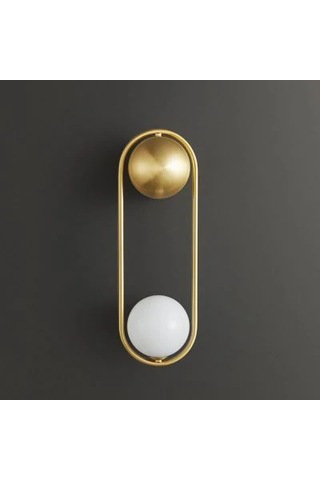 Trombon Camlı Duvar Aplik Ra-aplk-3546-52-04 Eskitme