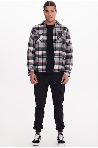 Calıfornıa Siyah-kırık Beyaz Basıc Gömlek Çok Renkli