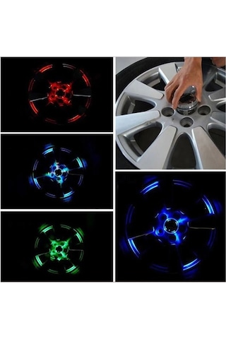 Sunup Led Işıklı Araba Tekerlek Göbek Kapağı
