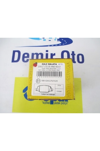 77364920 Arka Fren Balata Takımı Disk Çift Fişli 1,6 Linea KALE