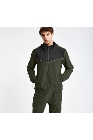 Lescon Erkek Fermuarlı Kapüşonlu Sweatshirt 24n-1102 24ntes001102 Haki