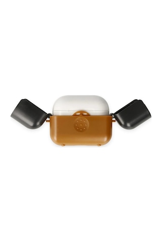 Newface Airpods Uyumlu 3 3.nesil Basmalı Kılıf Csmtex - 10 - Kahverengi-siyah