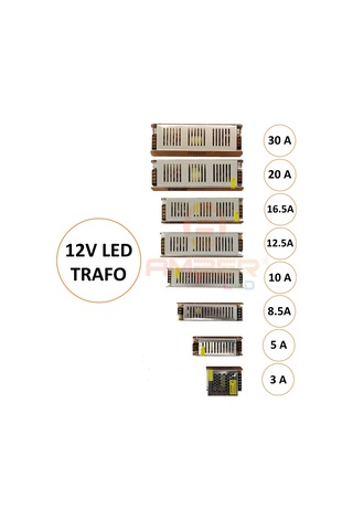 İç Mekan Şerit Led Trafo Adaptör 1-2-3-5-8-10-12-16-20-30 Amper