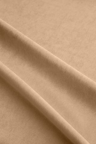 Gauze Fabric Design Kadife Dokulu Dertsiz Masa Örtüsü, Safir Bej