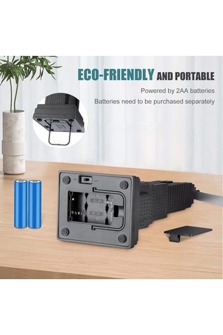 Kosona Siyah Tahta Üstü Uçucu Kovucu Fan - Işık Refraktörü İle Sessiz Çalışır, Asma Kancasıyla İç/ Dış Kullanım İçin Portatif