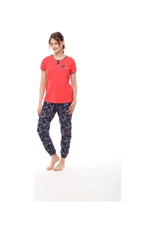 Pijadore 1448 Kadın Kısa Kollu Manşetli Pijama Takım 001