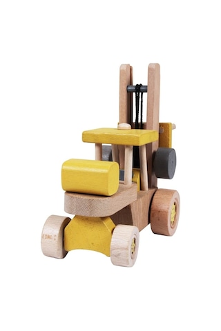 Ahşap Forklift - Sarı