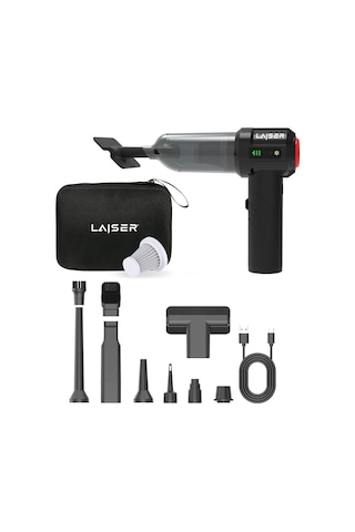 Laiser Mini, Katlanabilir Led Ekranlı 17.000 Pa 3 İn 1 Çekme-vakum-üfleme Özellikli Şarjlı Araç Süpürgesi Diğer