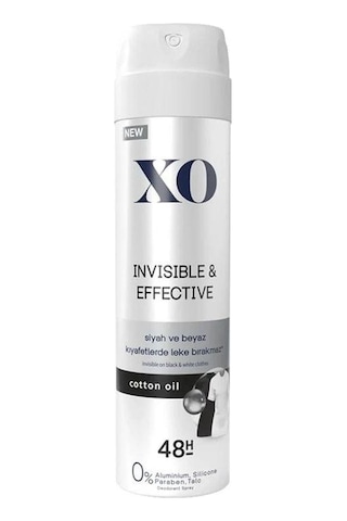 Xo İnvisible & Effective Cooton Oil Kadın Sprey Deodorant 150 ML