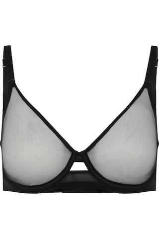 Agent Provocateur Lucky Bra Black - Şeffaf Tül, Kalıplı Tellerli Sütyen, Konforlu Ve Şık Tasarım Siyah