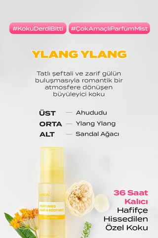 Kundal Perfumed Hair & Body Mist Ylang Ylang