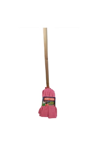 Soft Mop Mikrofiber Havlu Paspas Mop Ucu Ahşap Sapı Takım