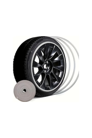 Willowhaven 4 Adet Gri Jant Koruyucu - 360 Çizilmeye Dayanıklı Abs Tasarım