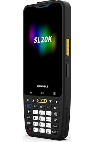 M3 Mobıle Sl20k X/w 2d Karekod Andr.13 4gb/64gb 13mp Wıfı+bluet. 4" Tuşlu Ekran El Terminali Kılıf+